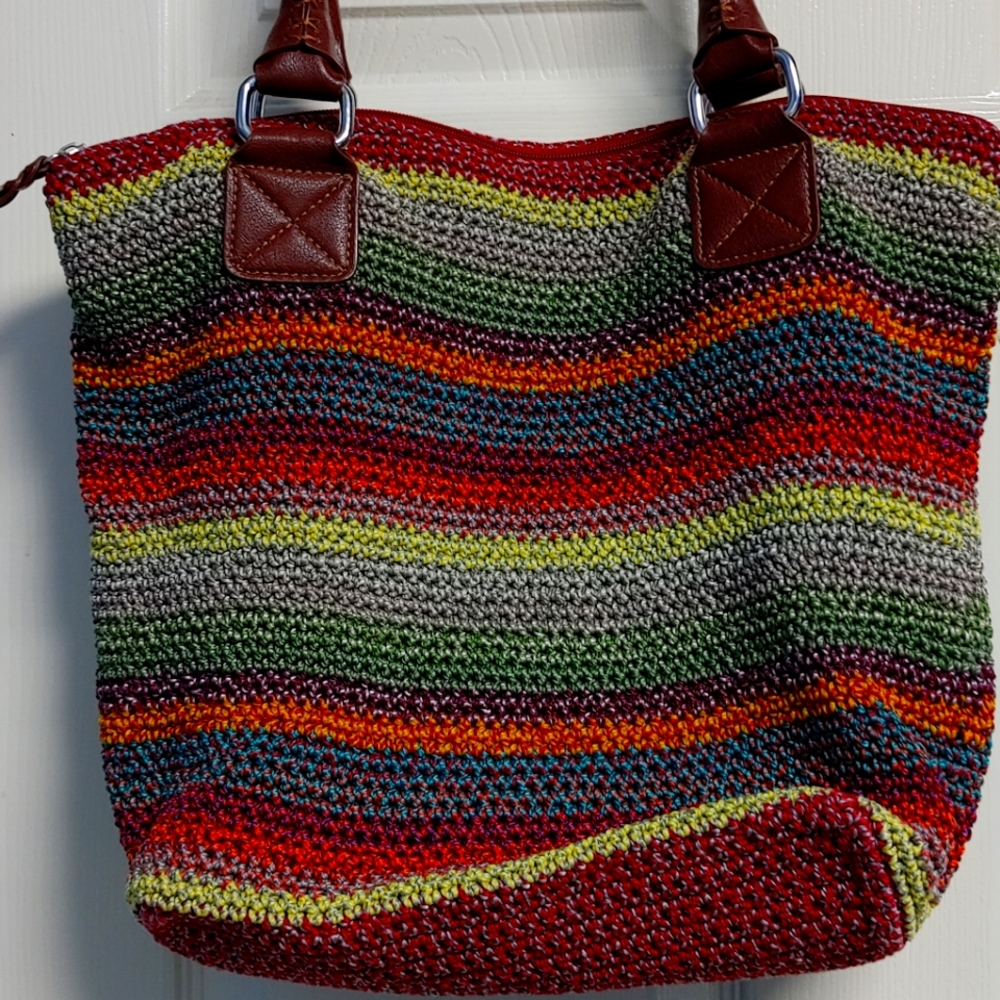 The Sak crochet lined purse